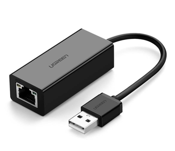 UGREEN CR110 Adapter sieciowy USB do RJ45 czarny - 1488923 - zdjęcie